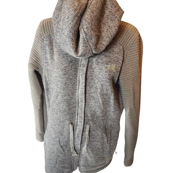 North Face Fleece Jacket Hoodie Womens Medium Hooded Full Zip Hiking Sweatshirt - Picture 2 of 11